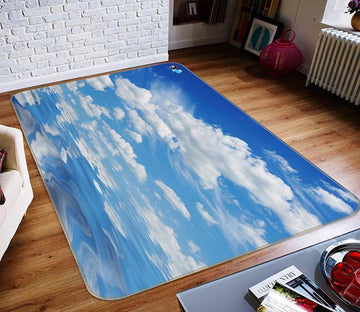 3D Sky White Clouds 662 Non Slip Rug Mat Mat AJ Creativity Home 