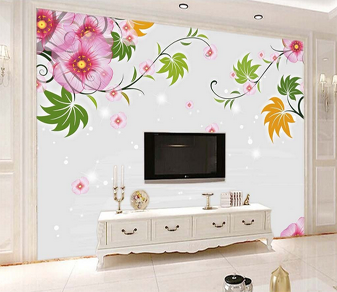 3D Flower Shining 506 Wallpaper AJ Wallpaper 