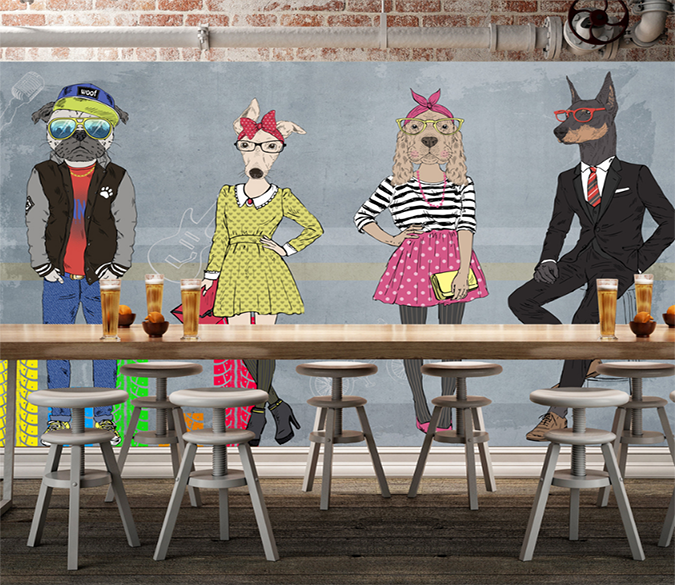 3D Dog Head 157 Wallpaper AJ Wallpaper 