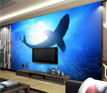 3D Sea Shark 035 Wallpaper AJ Wallpaper 
