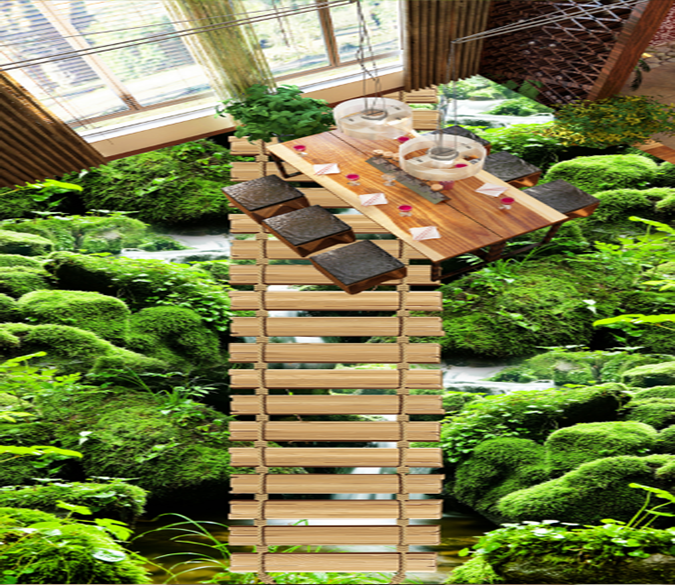 3D Swinging 029 Floor Mural Wallpaper AJ Wallpaper 2 