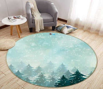 3D Graffiti Woods 213 Round Non Slip Rug Mat Mat AJ Creativity Home 