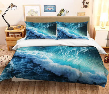 3D Ferocious Waves 199 Bed Pillowcases Quilt Wallpaper AJ Wallpaper 
