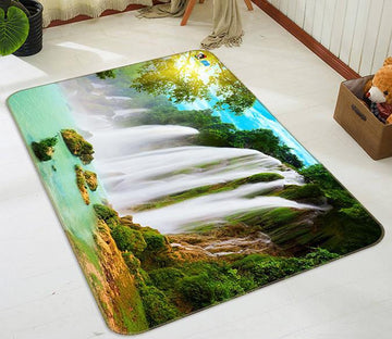 3D Sunshine Waterfall 646 Non Slip Rug Mat Mat AJ Creativity Home 