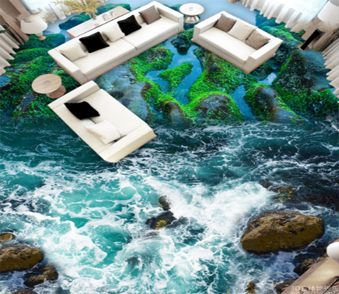 3D Island 048 Floor Mural Wallpaper AJ Wallpaper 2 