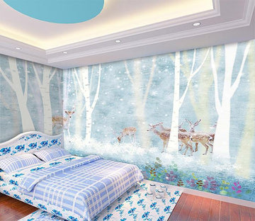 3D Tree Deer 738 Wallpaper AJ Wallpaper 