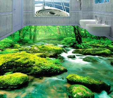 3D Forest 217 Floor Mural Wallpaper AJ Wallpaper 2 