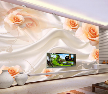 3D Silk Rose 229 Wallpaper AJ Wallpaper 