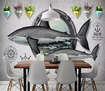 3D Doodle Shark Anchor 130 Wallpaper AJ Wallpaper 2 
