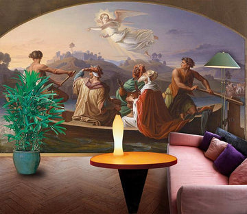 3D Rowing Angel 339 Wallpaper AJ Wallpaper 