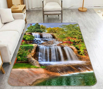 3D River Tree 022 Non Slip Rug Mat Mat AJ Creativity Home 