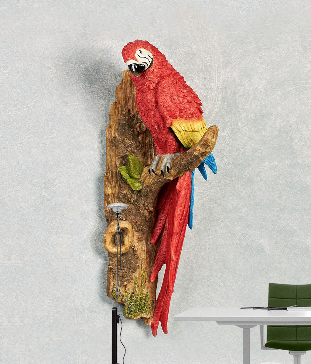 3D Red Parrot WG054 Wall Murals