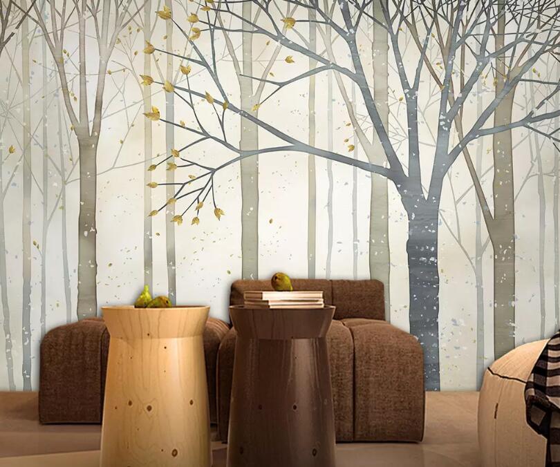 3D Abstract Forest WG493 Wall Murals