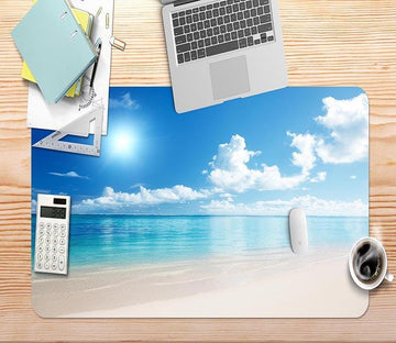 3D Sunny Seaside 037 Desk Mat Mat AJ Creativity Home 