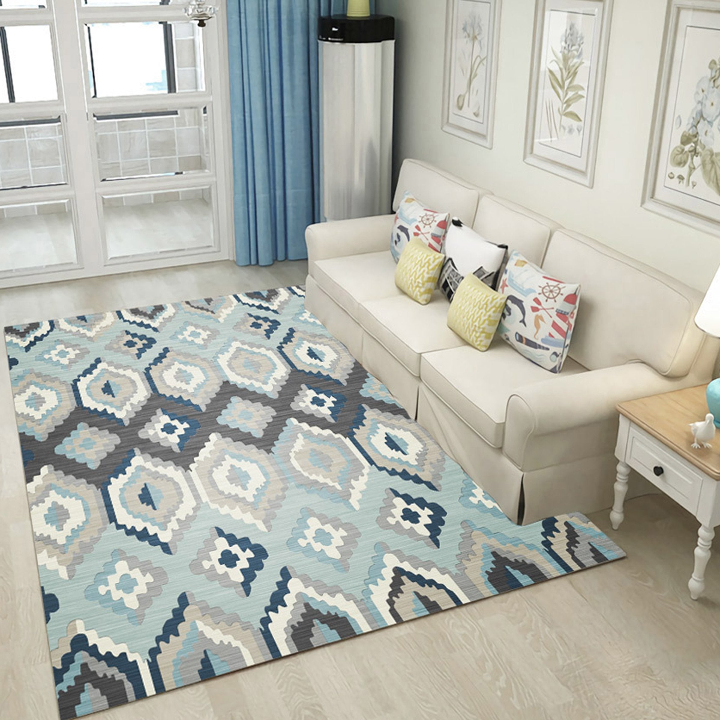 3D Color Pattern WG295 Non Slip Rug Mat Mat AJ Creativity Home 