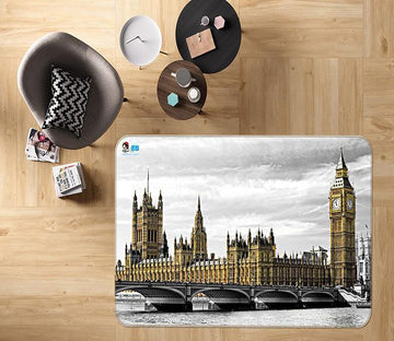 3D Clock Tower 712 Non Slip Rug Mat Mat AJ Creativity Home 