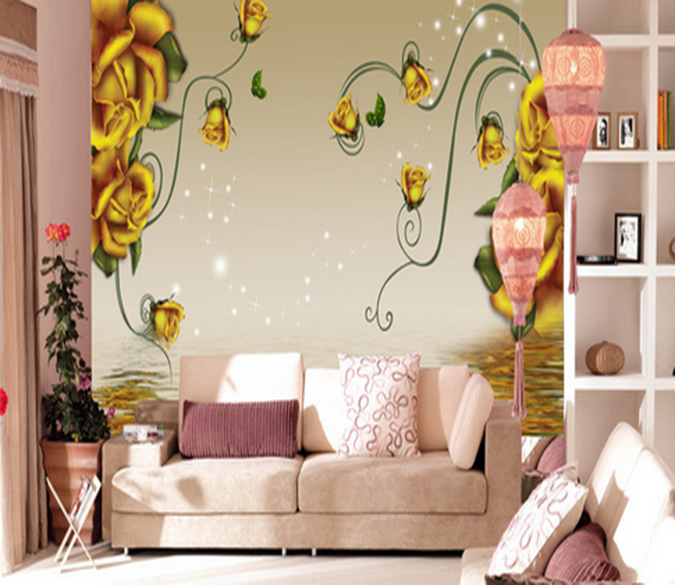 3D Rose Stars 755 Wallpaper AJ Wallpaper 