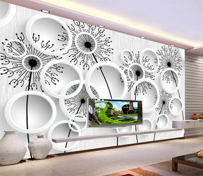 3D Dandelion Round 378 Wallpaper AJ Wallpaper 