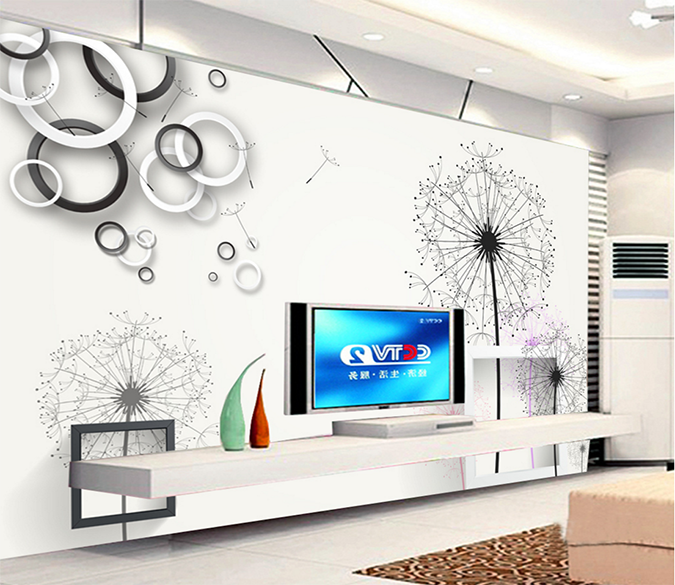 3D Round Dandelion 285 Wallpaper AJ Wallpaper 