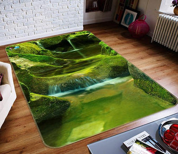 3D Moss River 051 Non Slip Rug Mat Mat AJ Creativity Home 