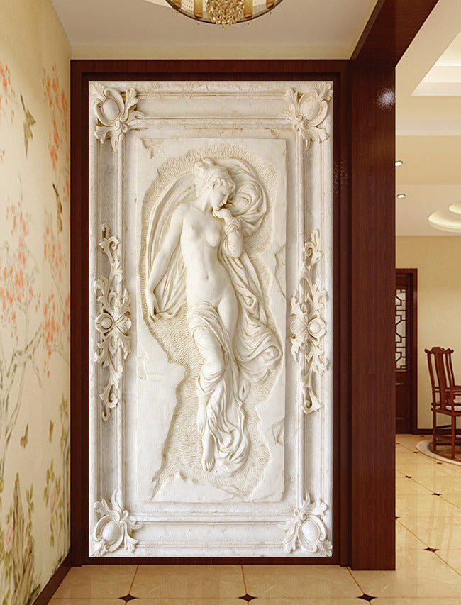 3D Angel Statue WG067 Wall Murals