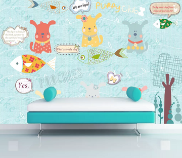 3D Cute Color Dog 1248 Wallpaper AJ Wallpaper 2 