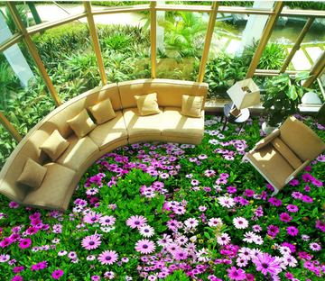 3D Small Flowers 324 Floor Mural Wallpaper AJ Wallpaper 2 
