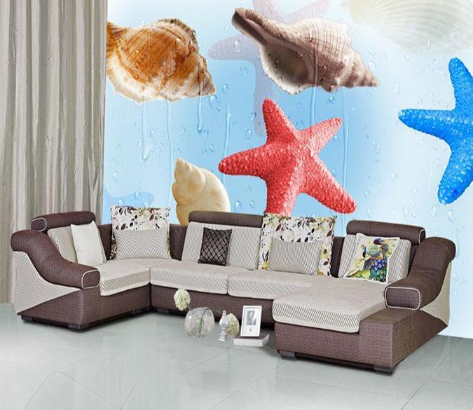 3D Starfish Conch 017 Wallpaper AJ Wallpaper 