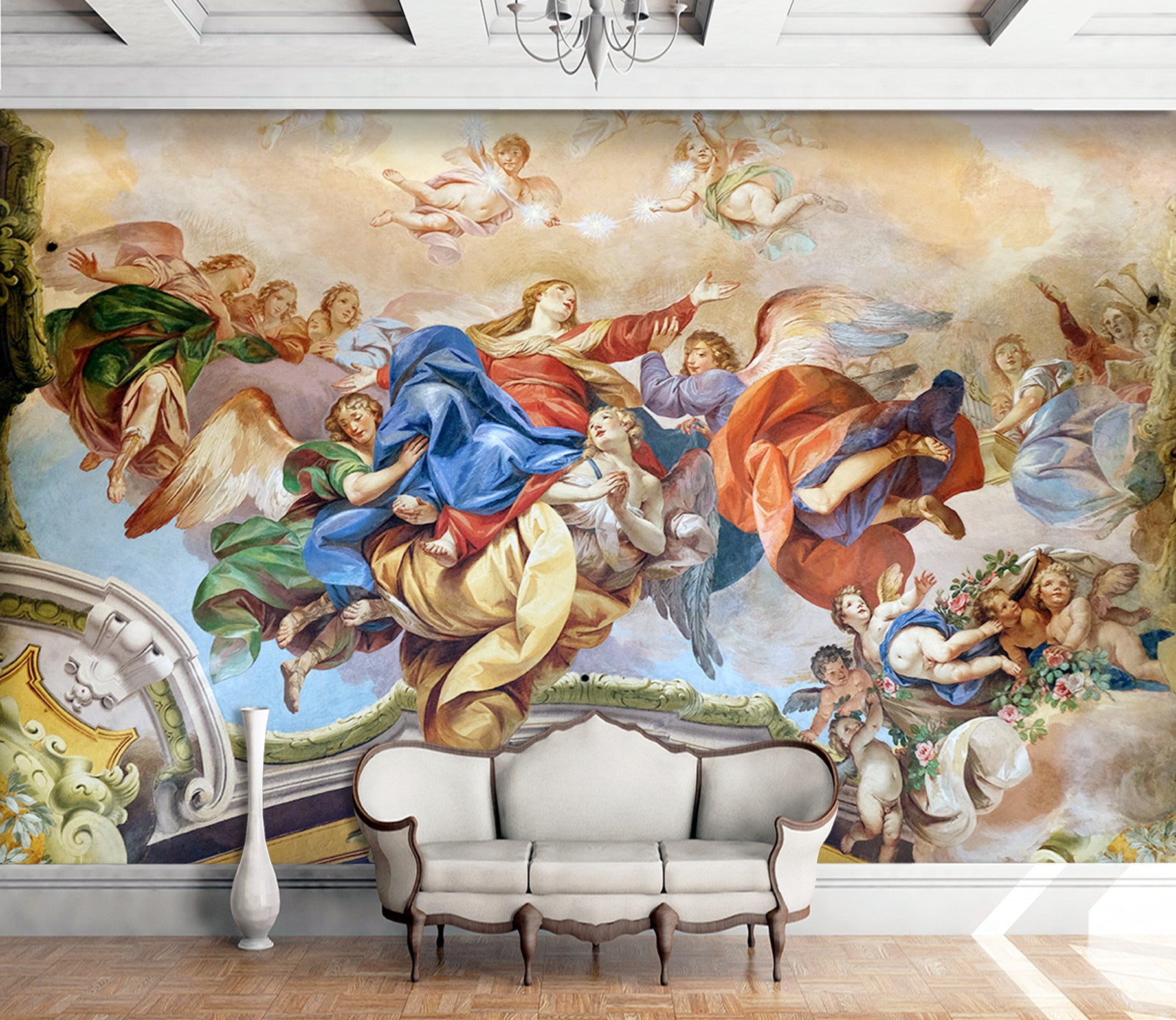 3D Happy Angel 1553 Wall Murals