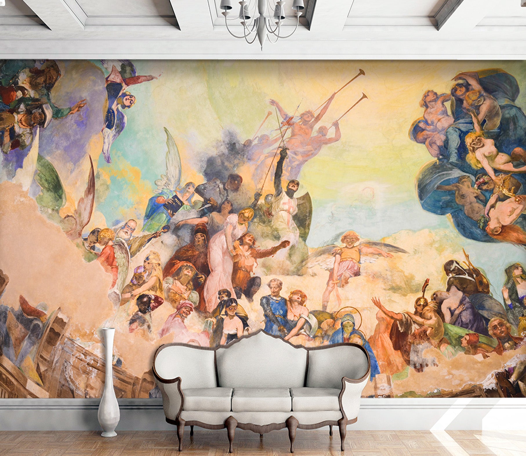 3D Angel War 1550 Wall Murals