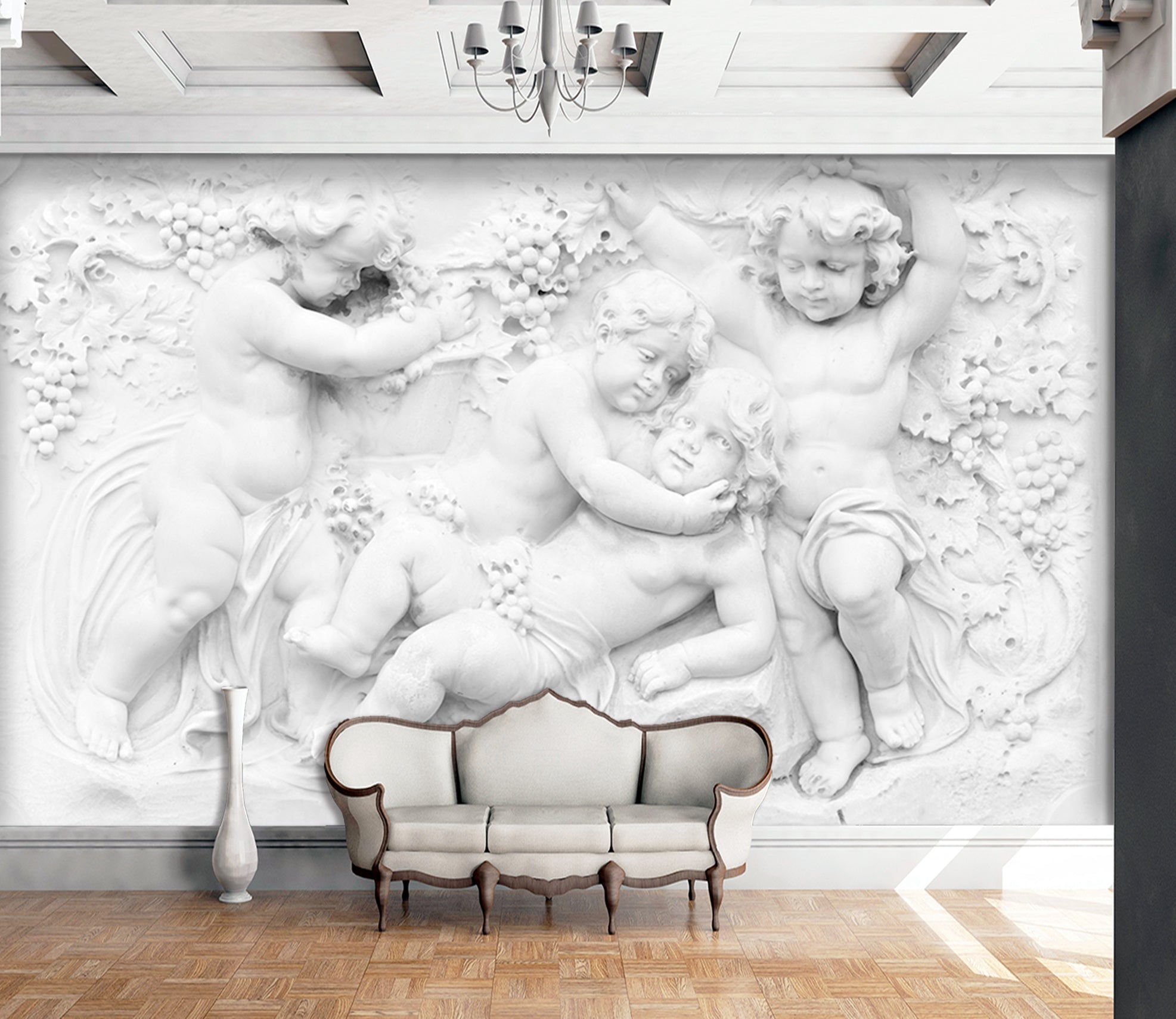 3D Carving Children 1546 Wall Murals