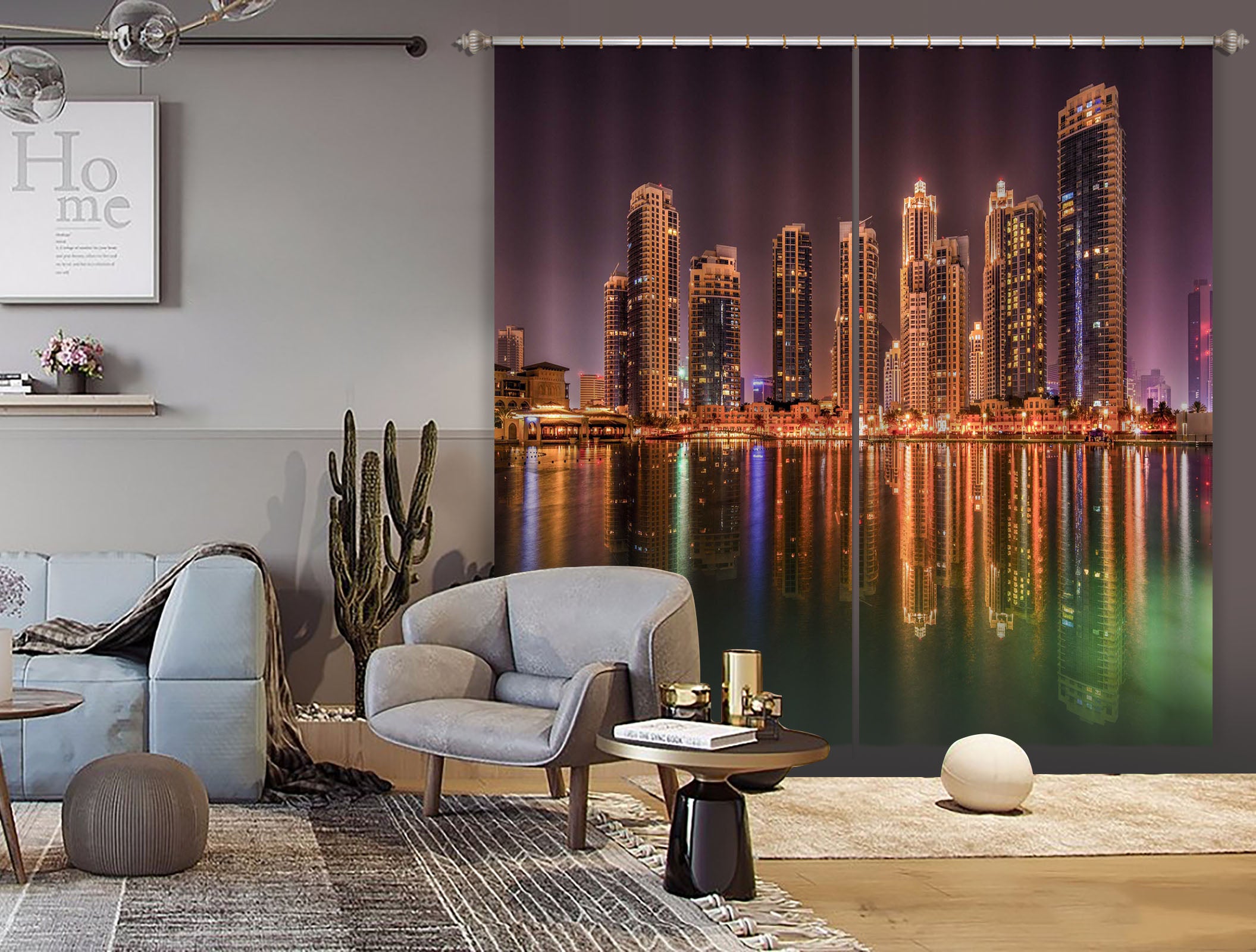 3D Night Building 064 Marco Carmassi Curtain Curtains Drapes