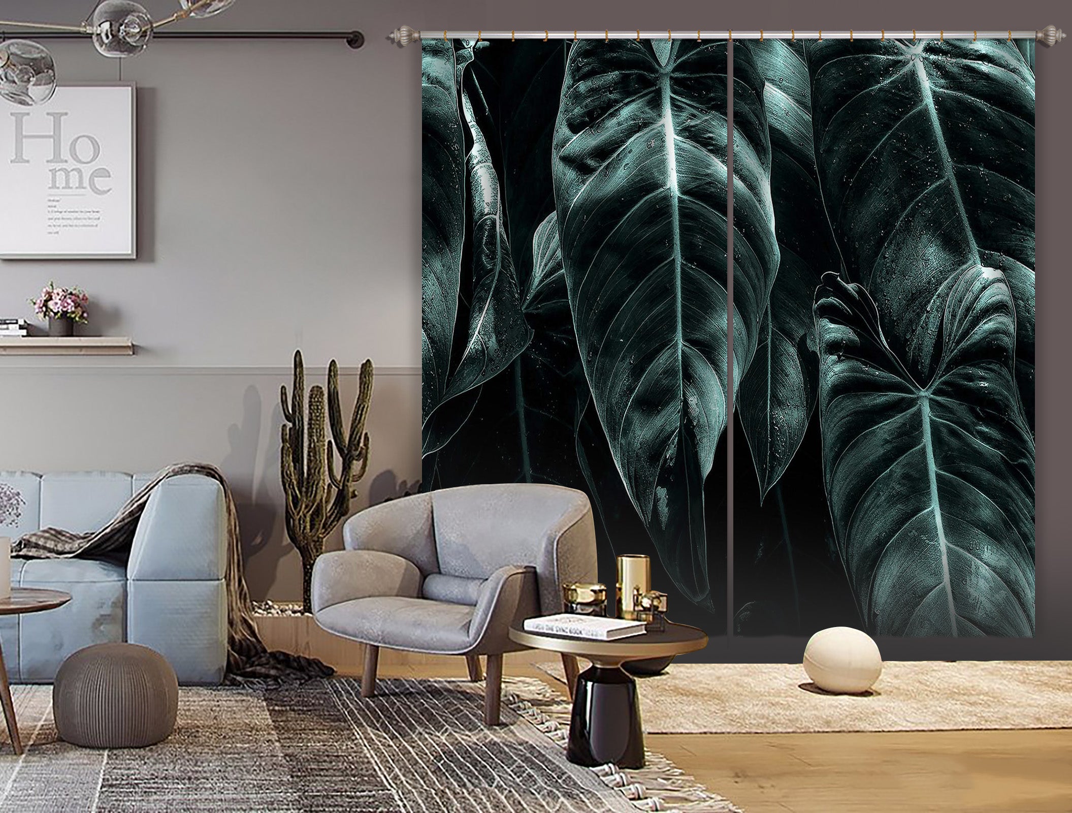 3D The Jungle 058 Boris Draschoff Curtain Curtains Drapes