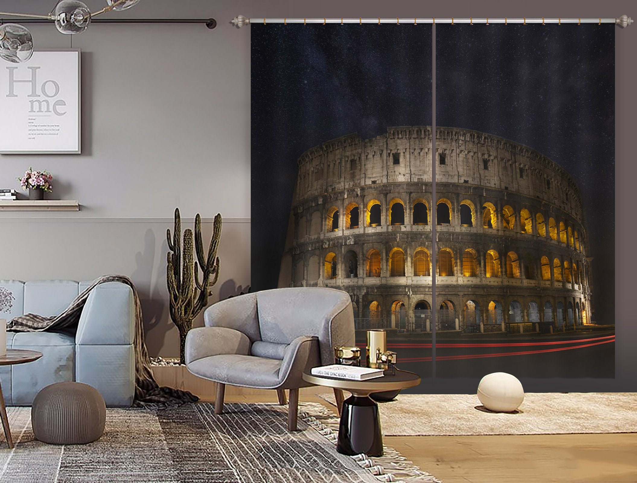 3D Temple Lights 123 Marco Carmassi Curtain Curtains Drapes