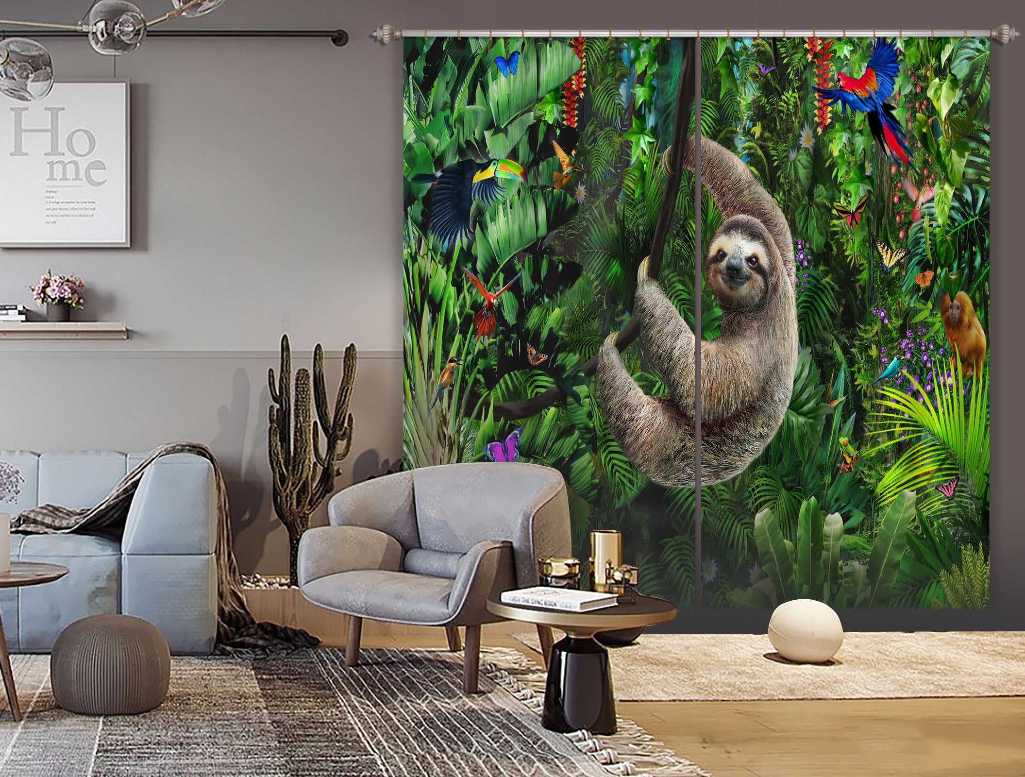 3D Koala 067 Adrian Chesterman Curtain Curtains Drapes