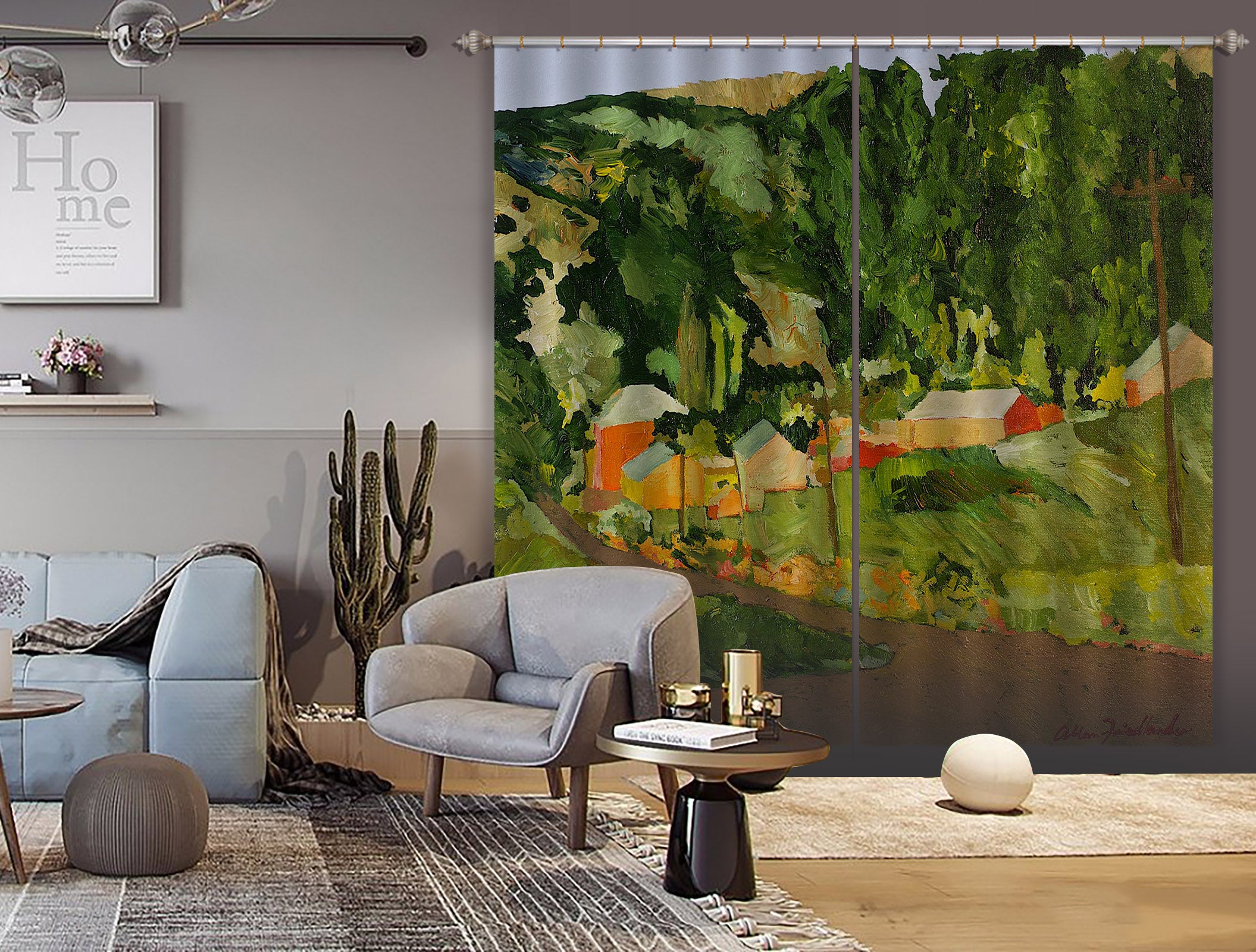 3D Country Forest 176 Allan P. Friedlander Curtain Curtains Drapes