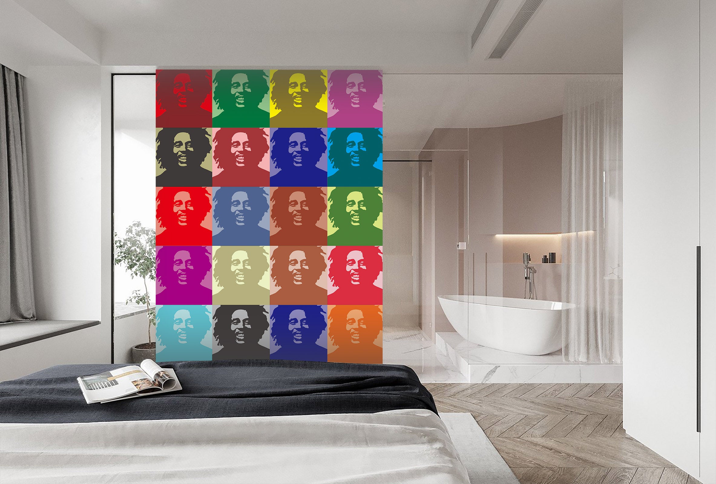 3D Color Avatar 056 Wall Murals