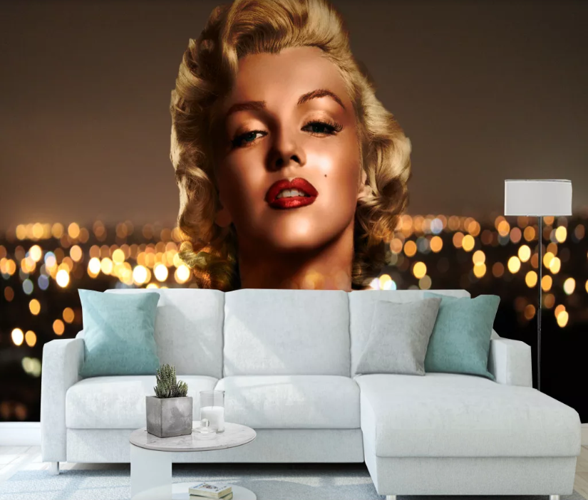 3D Monroe Star WC109 Wall Murals