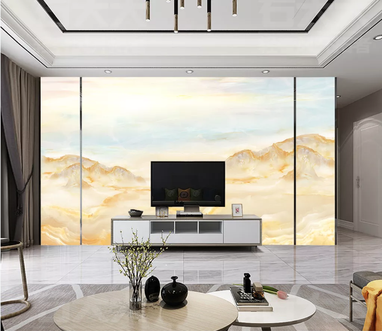 3D Yellow Mountain WC2598 Wall Murals