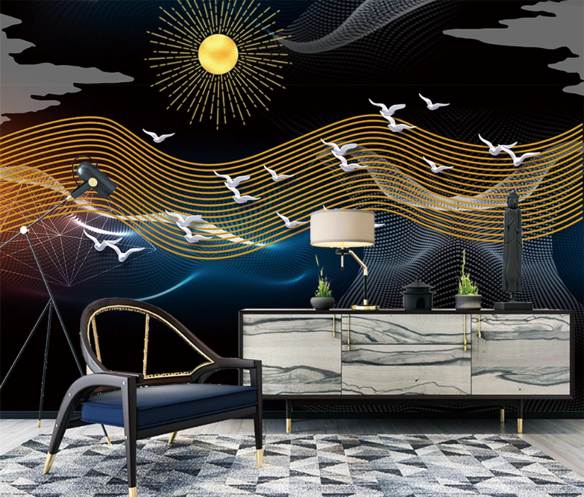 3D Pigeon Wings WC2076 Wall Murals