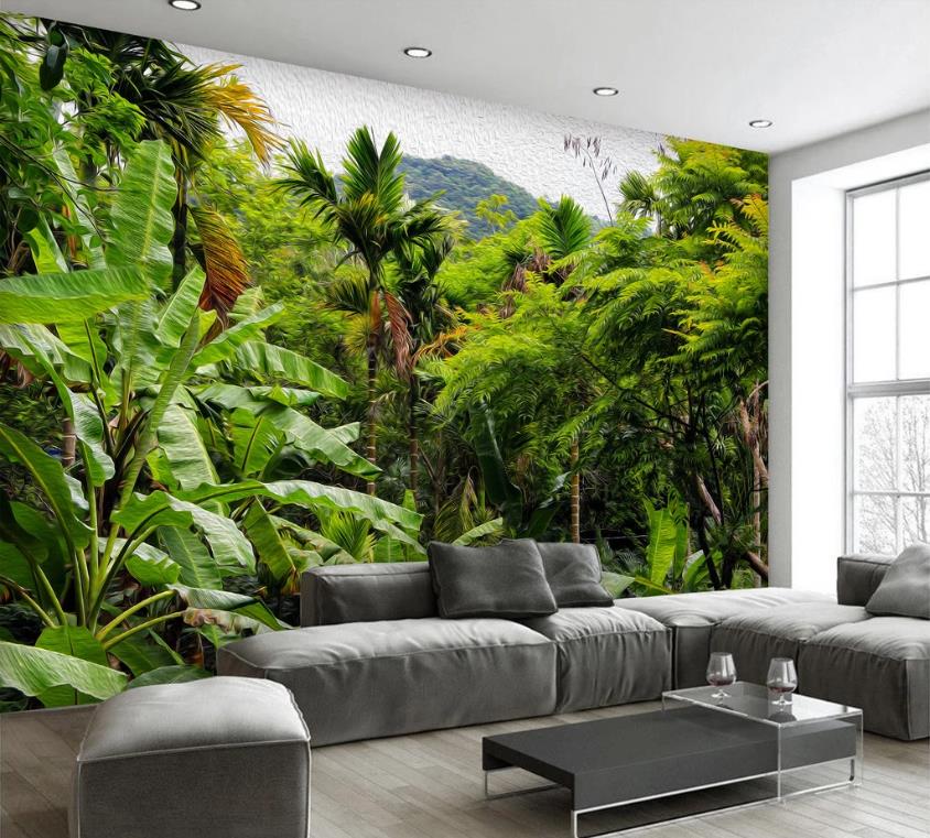 3D Lush Green Trees 1164 Wall Murals