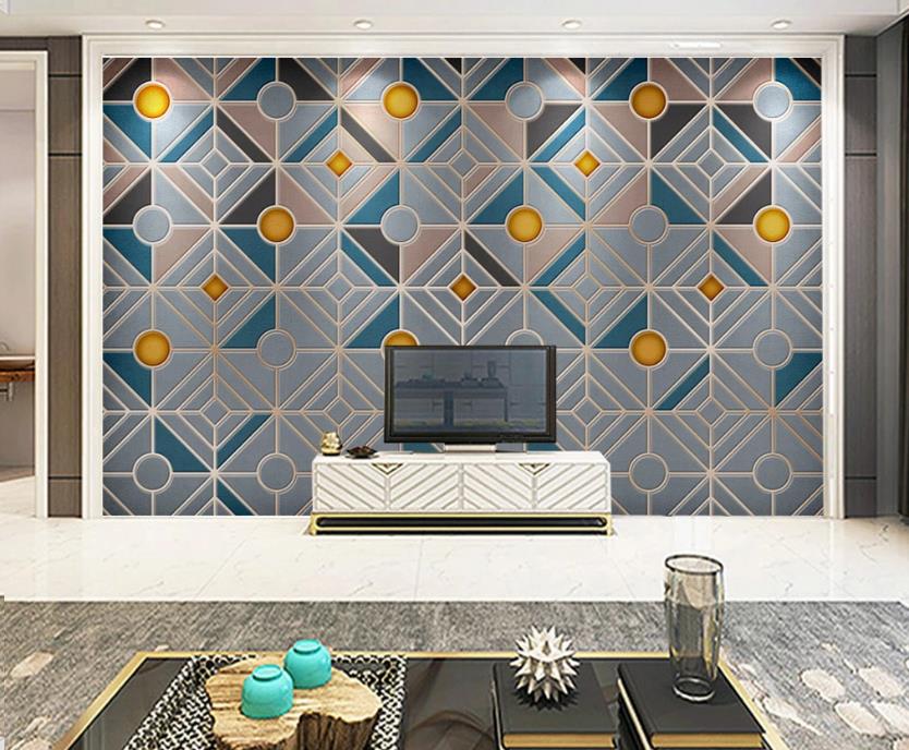 3D Geometric Color Graphics 1209 Wall Murals