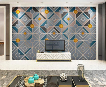 3D Geometric Color Graphics 1209 Wall Murals