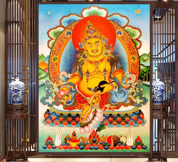 3D Colorful Buddha 1232 Wall Murals