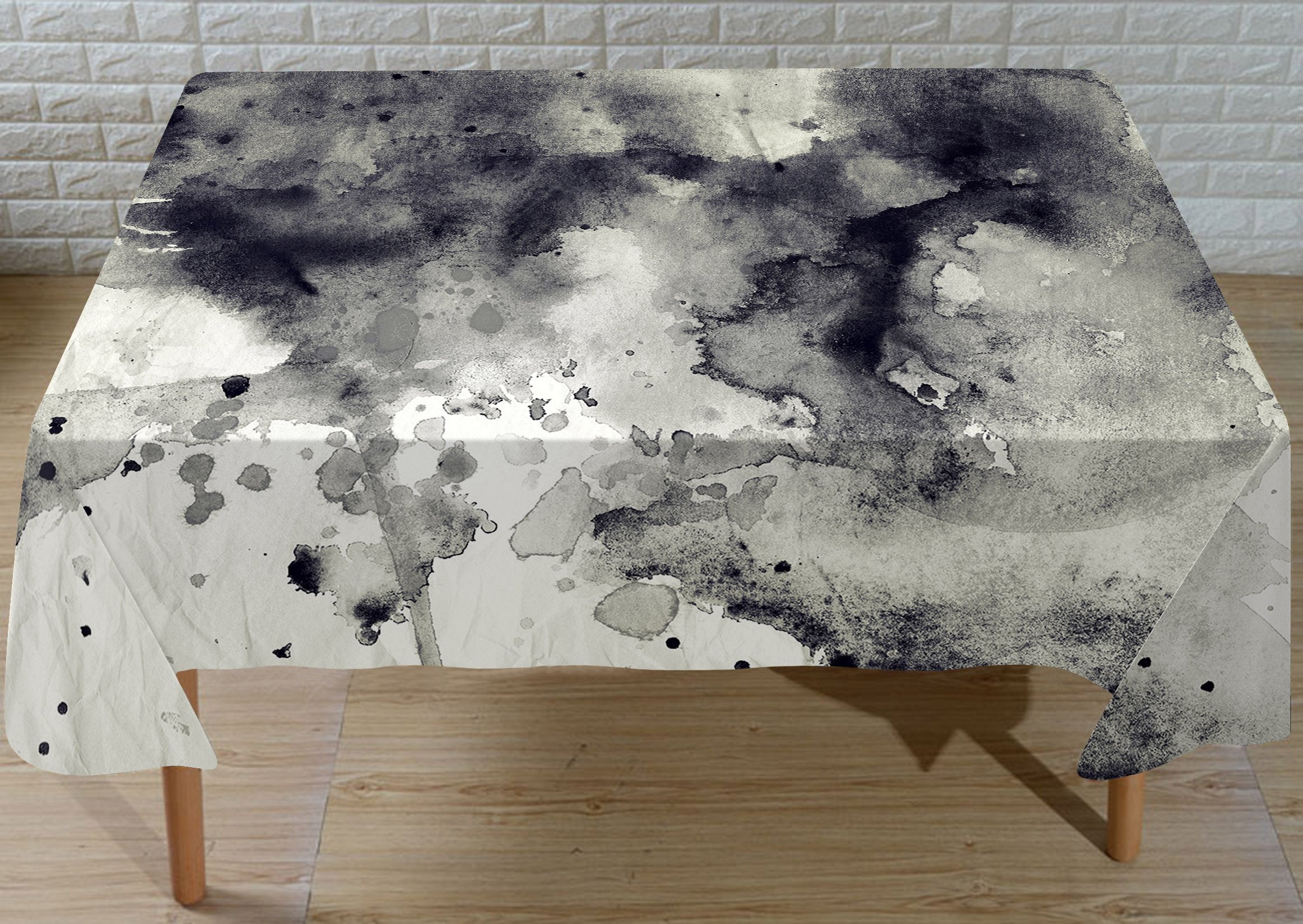 3D Black Ink Painting 3 Tablecloths Wallpaper AJ Wallpaper 