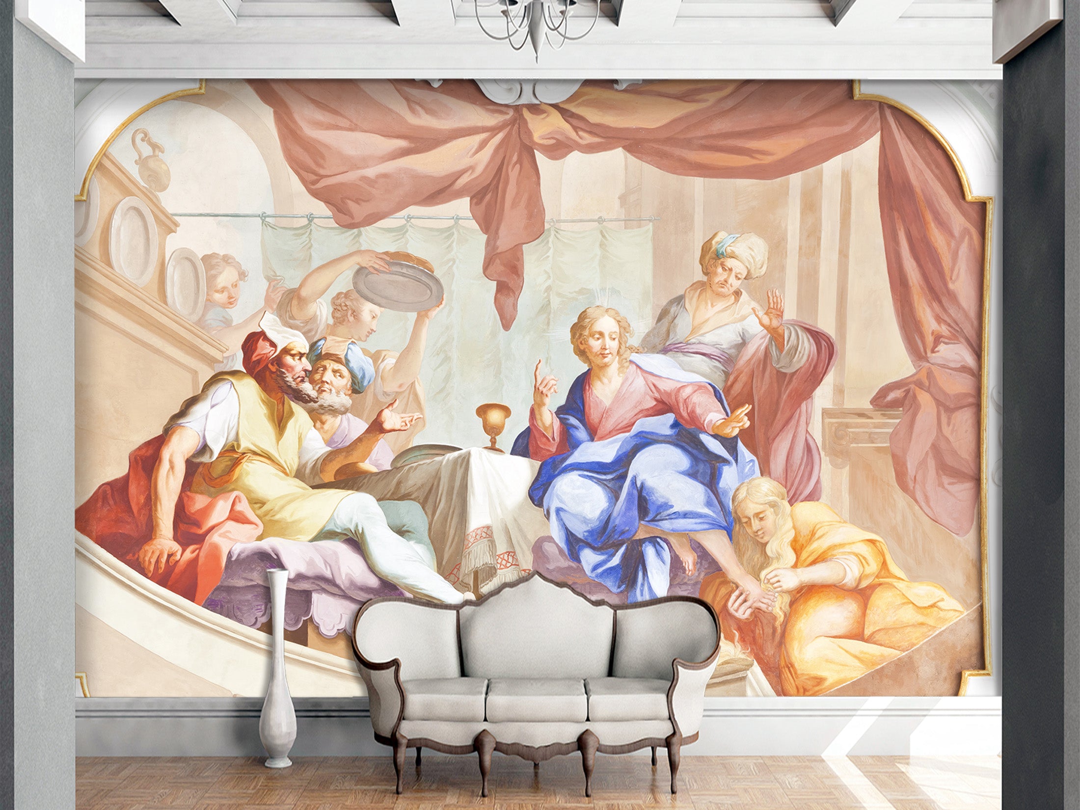 3D family Gathering 1515 Wall Murals