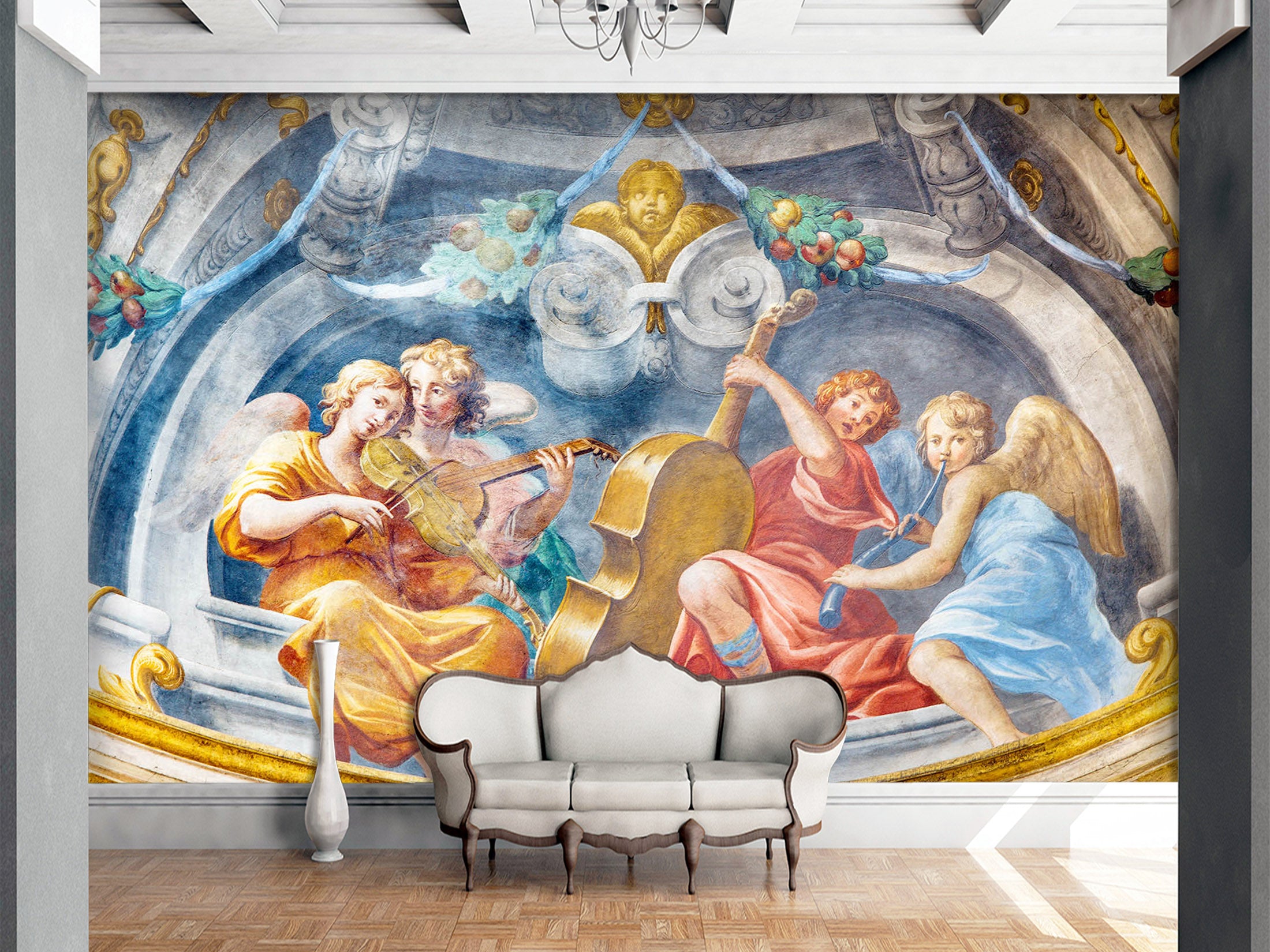 3D Play The Piano 1607 Wall Murals