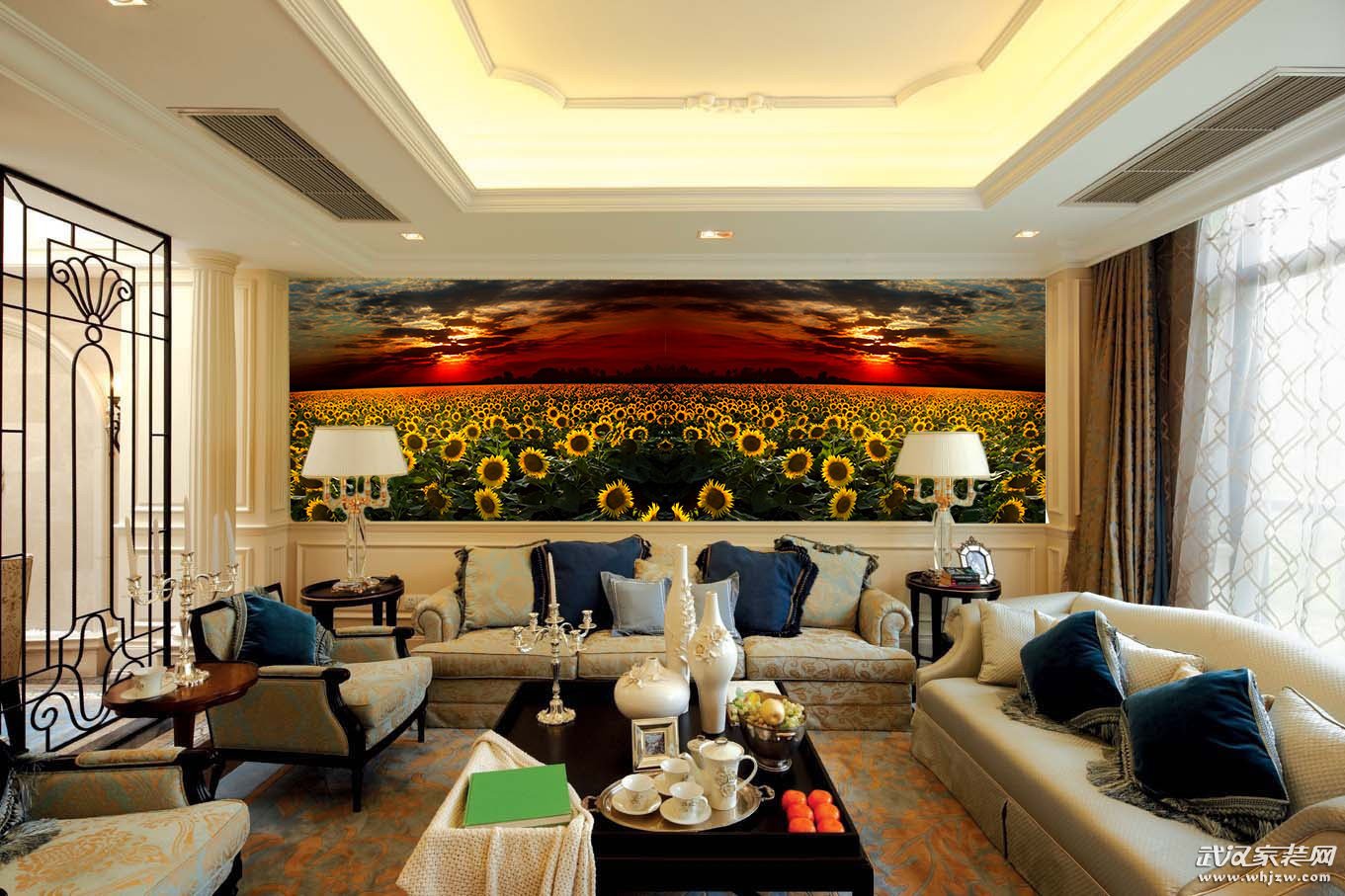 Boundless Sunflowers Field Wallpaper AJ Wallpaper 