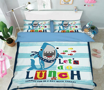 3D Shark Eat Fish 125 Bed Pillowcases Quilt Wallpaper AJ Wallpaper 