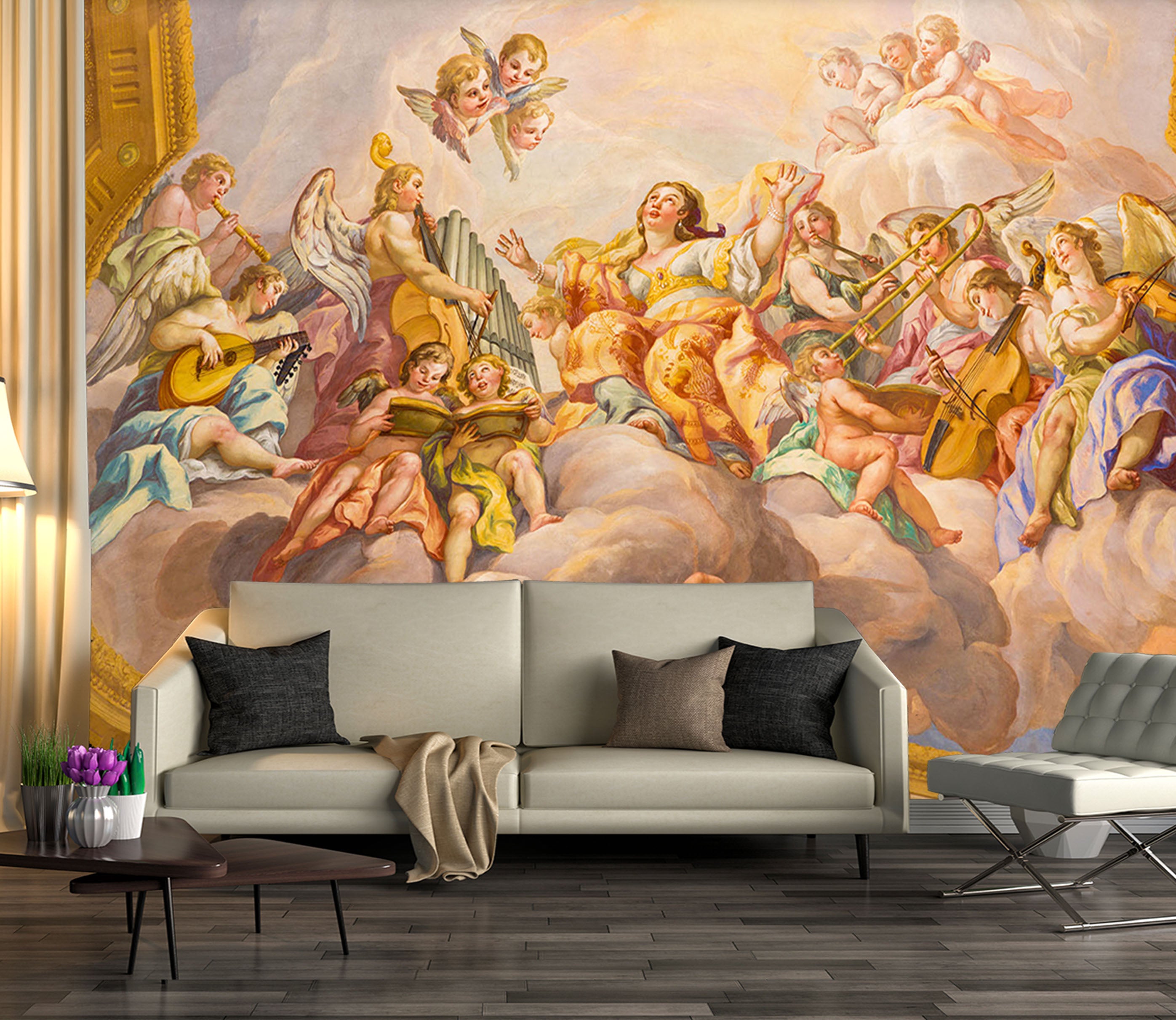3D Angel Party 1589 Wall Murals